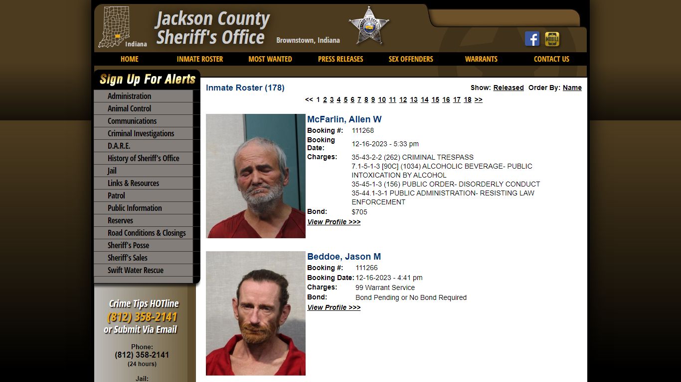 Inmate Roster - Current Inmates Booking Date Descending - Jackson ...
