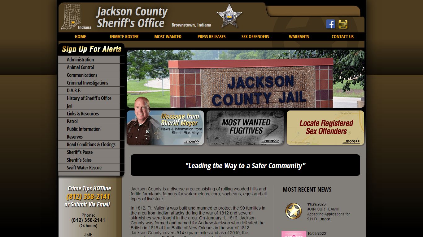 Inmate Roster - Page 6 Current Inmates - Jackson County IN Sheriff
